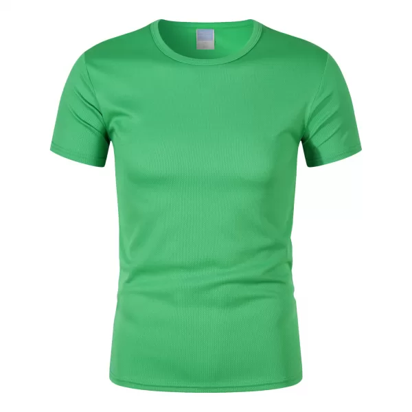 180g100d marathon quick drying sports fabric round neck t shirt cf306