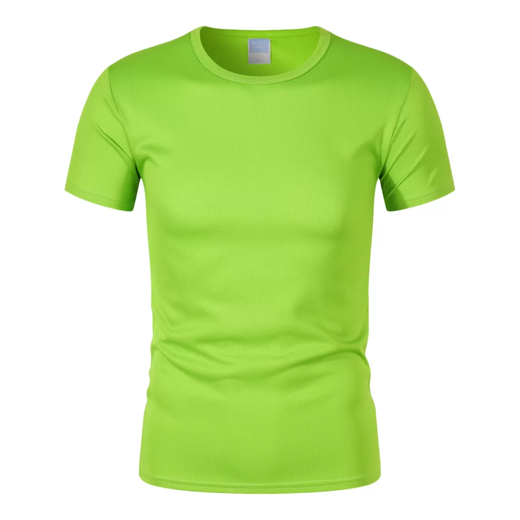 180g100d marathon quick drying sports fabric round neck t shirt cf306