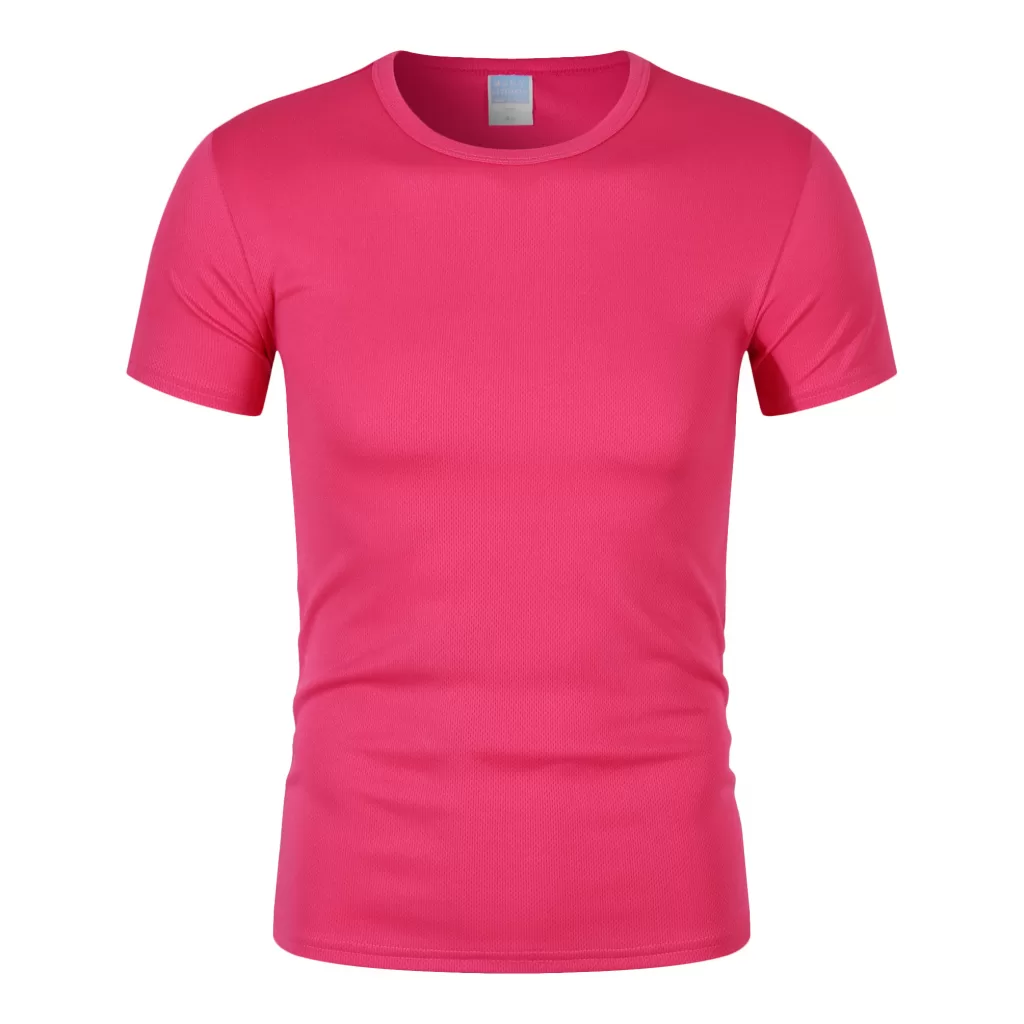 180g100d marathon quick drying sports fabric round neck t shirt cf306