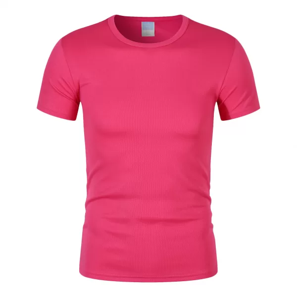 180g100d marathon quick drying sports fabric round neck t shirt cf306