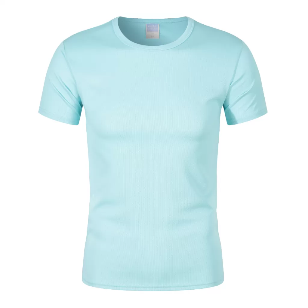 180g100d marathon quick drying sports fabric round neck t shirt cf306