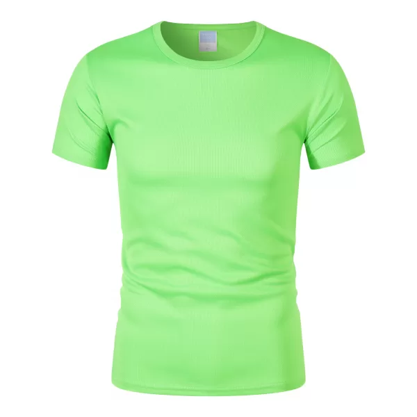 180g100d marathon quick drying sports fabric round neck t shirt cf306