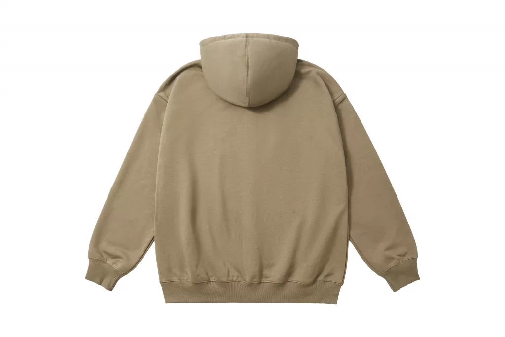 k1020l 330 oversized cvc loopback zip up hoodie