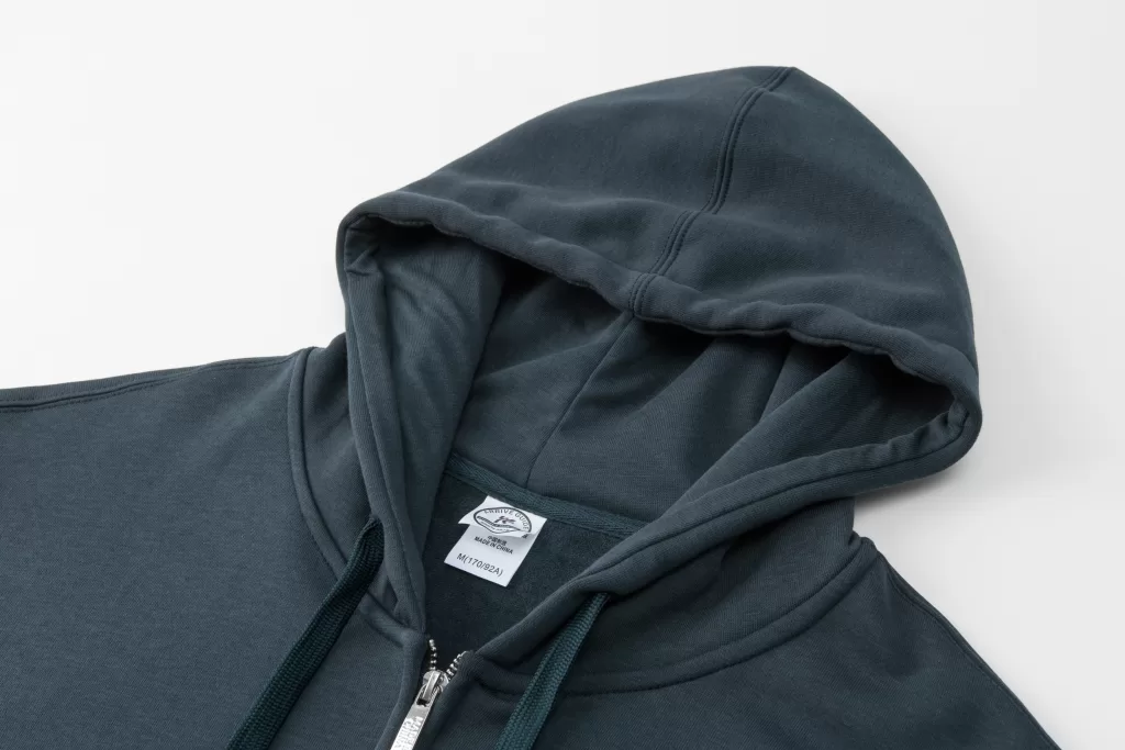 360g deluxe zippered hoodie