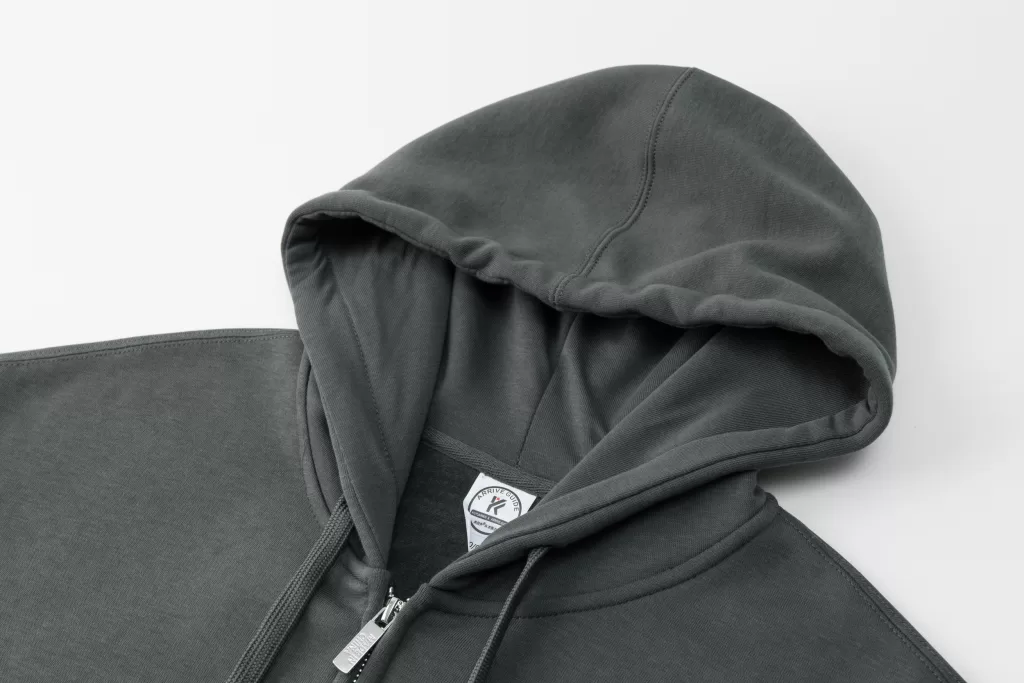 360g deluxe zippered hoodie