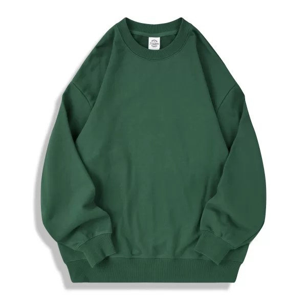 ag1026 350g oversized full cotton loopback crew neck classic edition hoodie