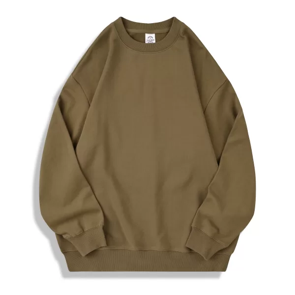 ag1026 350g oversized full cotton loopback crew neck classic edition hoodie