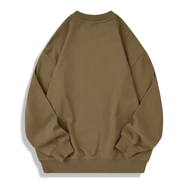 ag1026 350g oversized full cotton loopback crew neck classic edition hoodie