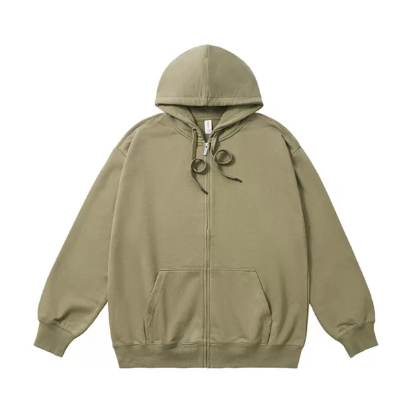 k1020l 330 oversized cvc loopback zip up hoodie