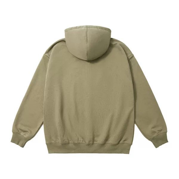 k1020l 330 oversized cvc loopback zip up hoodie