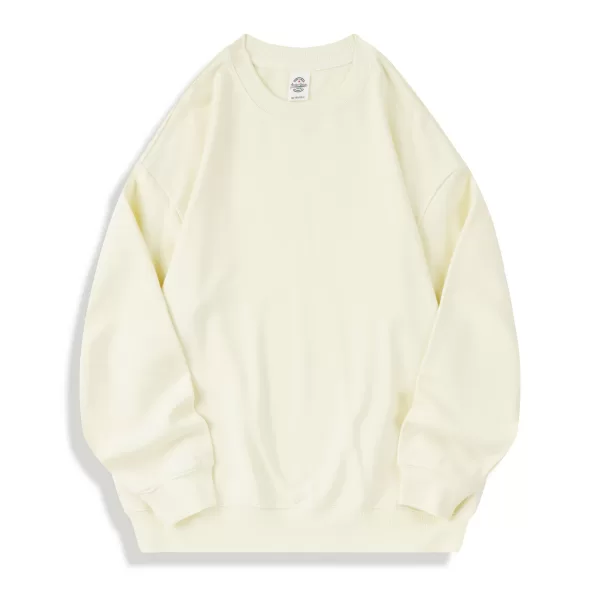 ag1026 350g oversized full cotton loopback crew neck classic edition hoodie