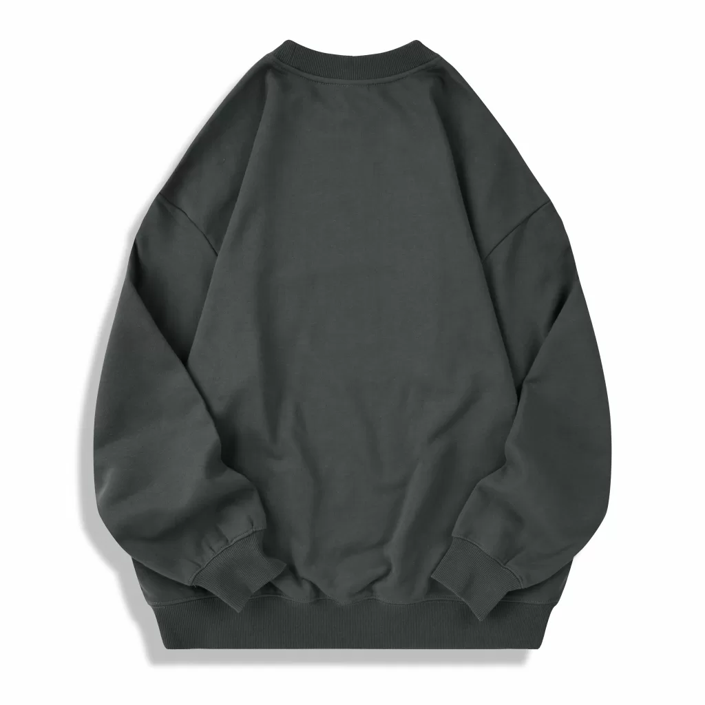 ag1026 350g oversized full cotton loopback crew neck classic edition hoodie