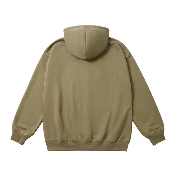 k1020l 330 oversized cvc loopback zip up hoodie