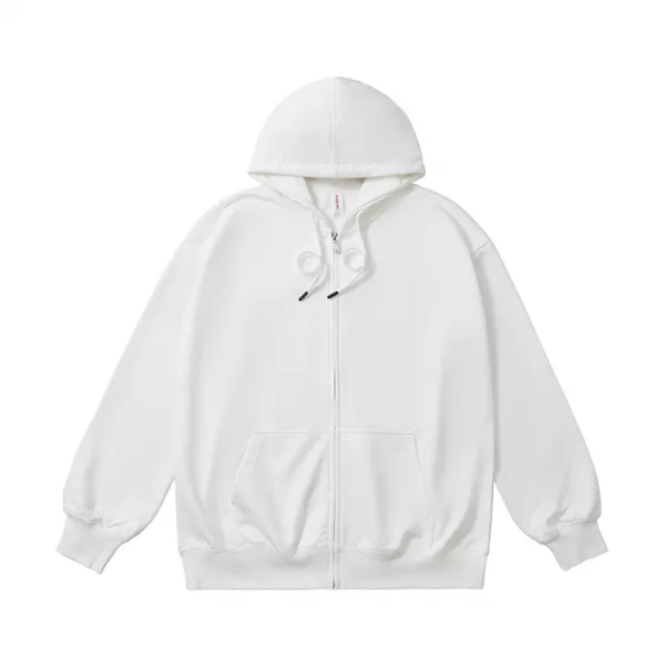 k1020l 330 oversized cvc loopback zip up hoodie