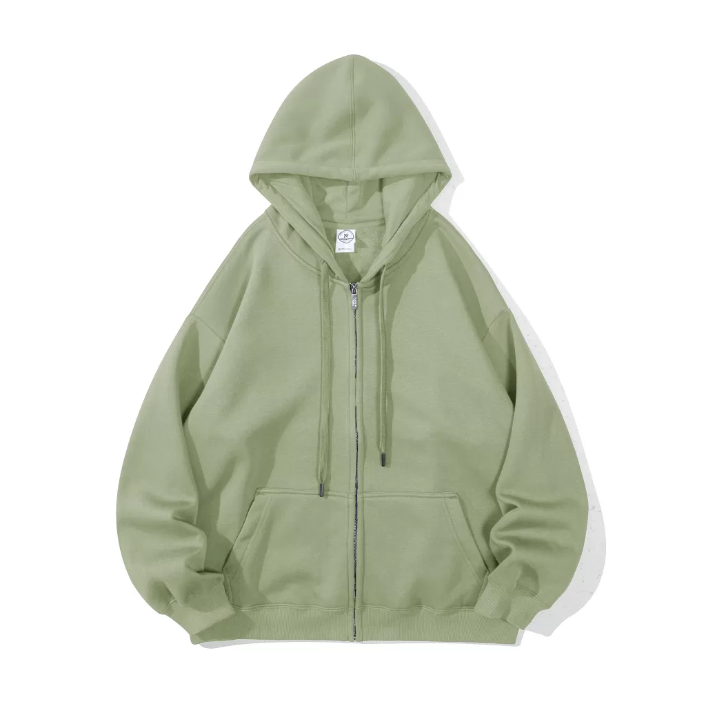 360g deluxe zippered hoodie