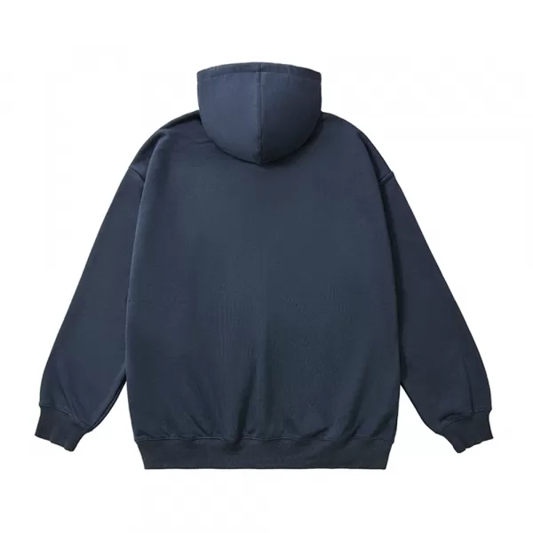 k1020l 330 oversized cvc loopback zip up hoodie