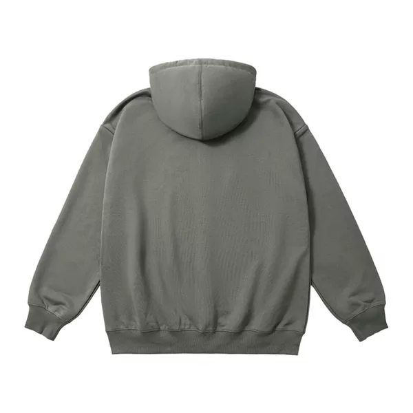 k1020l 330 oversized cvc loopback zip up hoodie