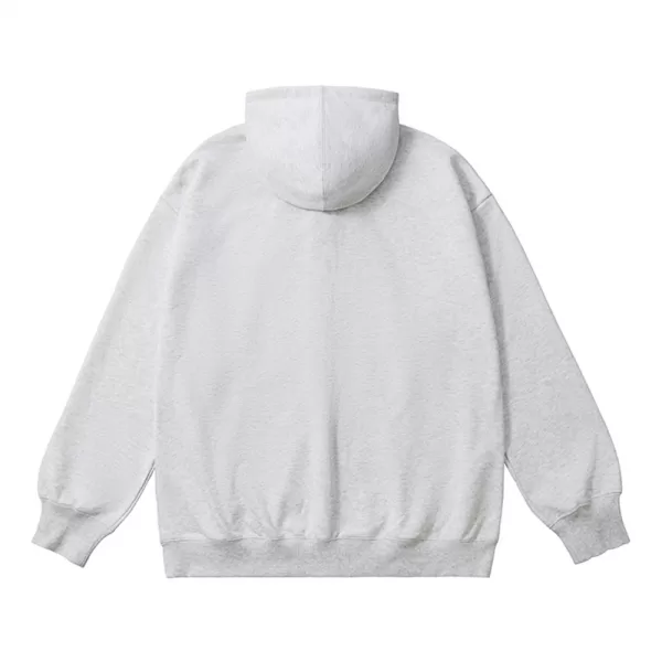 k1020l 330 oversized cvc loopback zip up hoodie