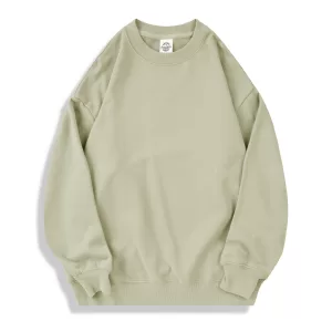 ag1026 350g oversized full cotton loopback crew neck classic edition hoodie