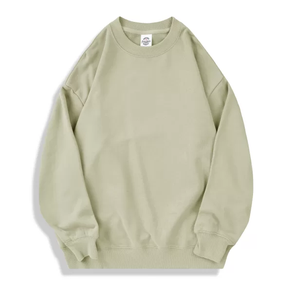 ag1026 350g oversized full cotton loopback crew neck classic edition hoodie