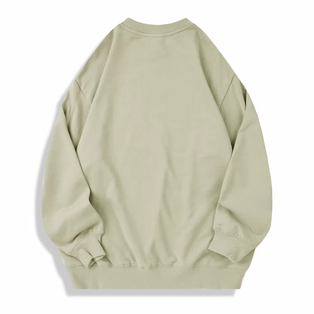 ag1026 350g oversized full cotton loopback crew neck classic edition hoodie