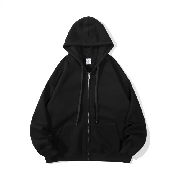 360g deluxe zippered hoodie