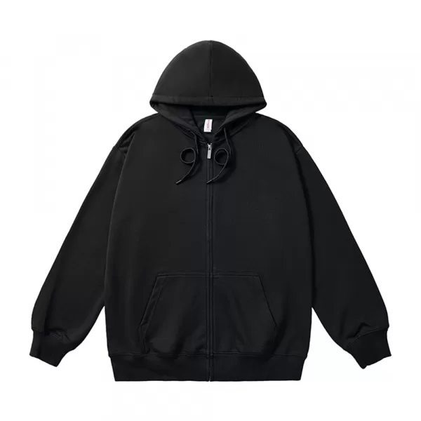 k1020l 330 oversized cvc loopback zip up hoodie