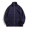 320gsm superstar double sided high collar zip up hoodie