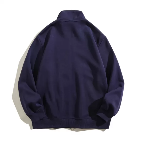 320gsm superstar double sided high collar zip up hoodie