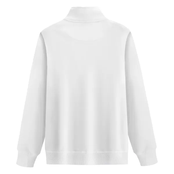 320g pure cotton fleece high collar sweatshirt