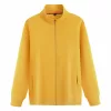 320g pure cotton fleece high collar sweatshirt