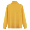 320g pure cotton fleece high collar sweatshirt