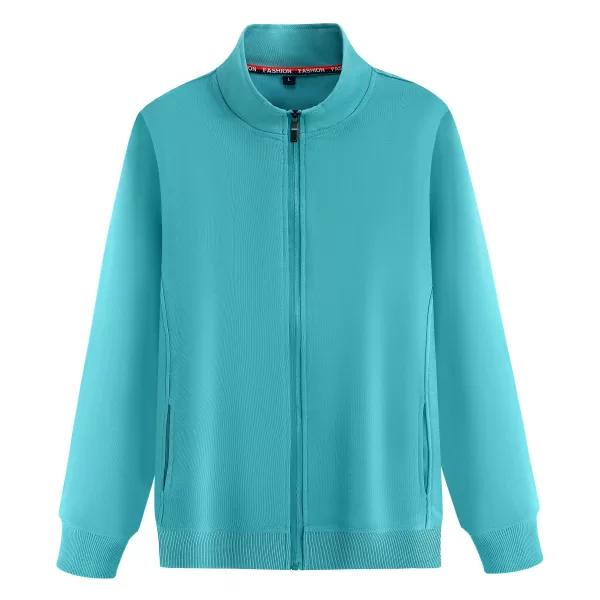 320g pure cotton fleece high collar sweatshirt