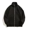 320gsm superstar double sided high collar zip up hoodie