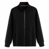 320g pure cotton fleece high collar sweatshirt