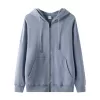 drop shoulder zippered hoodie with pocket (fleece 300g)