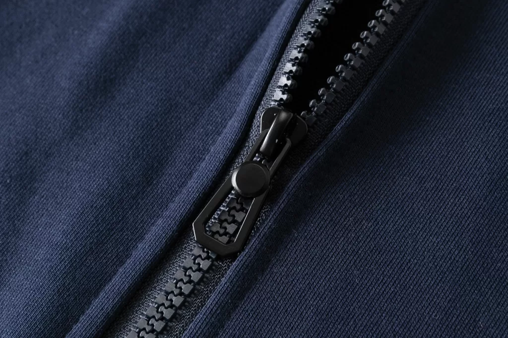 drop shoulder zippered hoodie with pocket (fleece 300g)