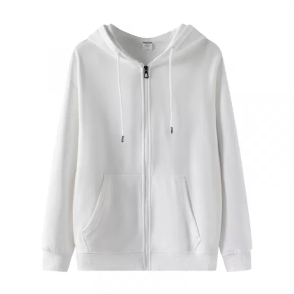 drop shoulder zippered hoodie with pocket (fleece 300g)