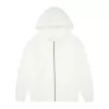 new 330g pure cotton looped shoulder drop zip up hoodie jacket