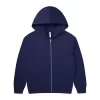 380g heavyweight cotton carbon brushed fleece zip up hoodie